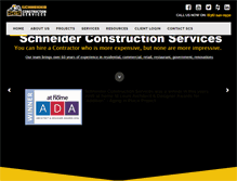 Tablet Screenshot of builtbyschneider.com